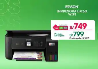 Tottus EPSON IMPRESORA L3260 WIFI oferta