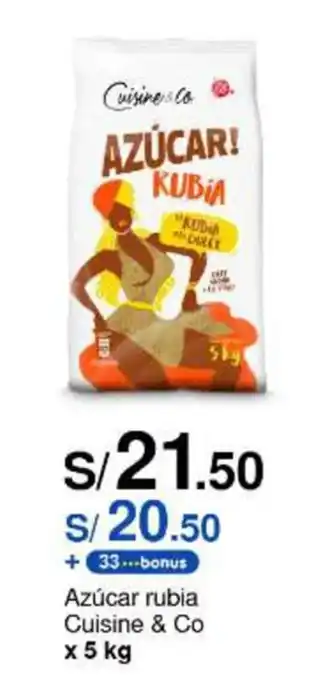 Metro Azúcar rubia Cuisine & Co x 5 kg oferta