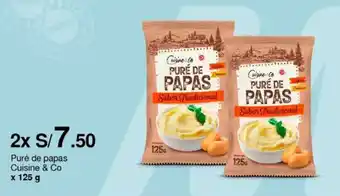 Metro Puré de papas Cuisine & Co x 125 g x 2 oferta