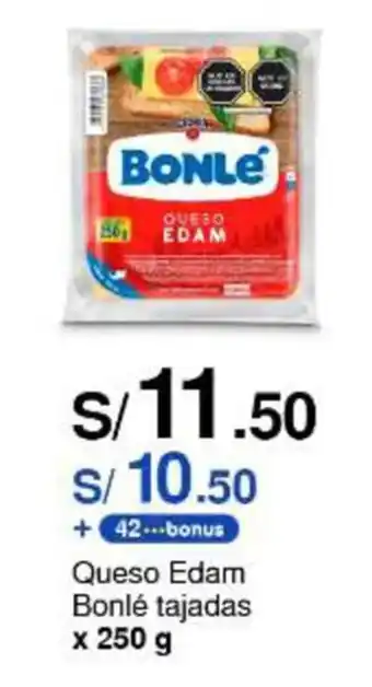 Metro Queso Edam Bonlé tajadas x 250 g oferta