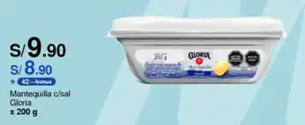 Metro Mantequilla c/sal Gloria 200 g oferta