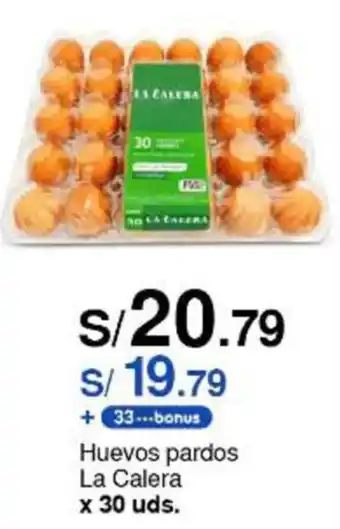 Metro Huevos pardos La Calera x 30 uds. oferta