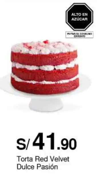 Metro Torta Red Velvet Dulce Pasión oferta