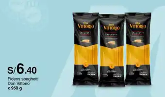 Metro Fideos spaghetti Don Vittorio x 950 g oferta