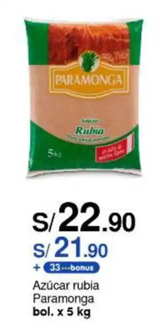 Metro Azúcar rubia Paramonga bol. x 5 kg oferta