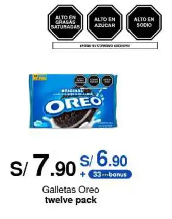 Metro Galletas Oreo twelve pack oferta