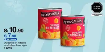 Metro Duraznos en mitades en almíbar Aconcagua oferta