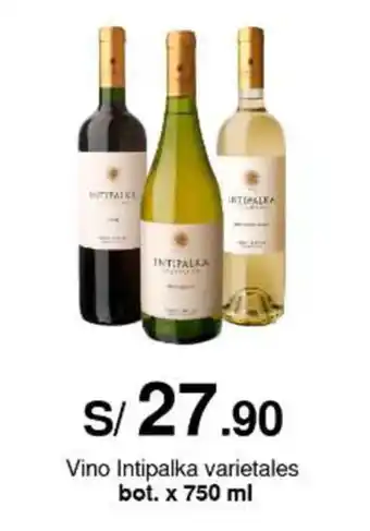Metro Vino Intipalka varietales bot. x 750 ml oferta
