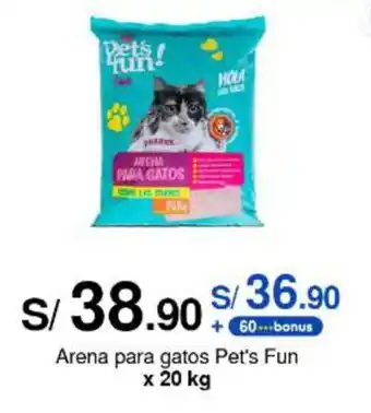 Metro Arena para gatos Pet's Fun x 20 kg oferta