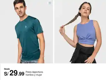 Metro Polos deportivos hombre y mujer oferta