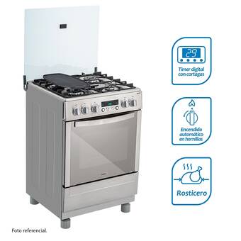 Tiendas EFE Cocina a gas coldex cx691 inox xplus oferta