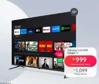 Falabella JVC Televisor Led UHD Google Tv oferta