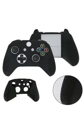 Tiendas EFE Funda de silicona + 2 thumb mando xbox one - negro oferta