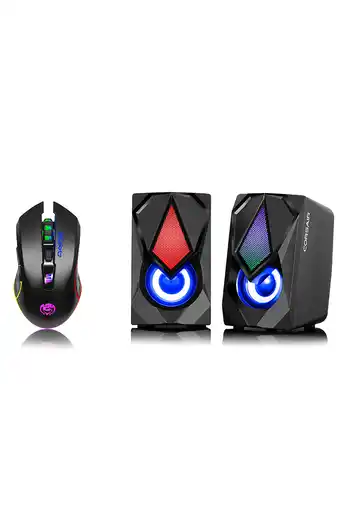 Tiendas EFE Kit mouse cybertel + parlantes oferta