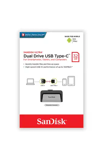 Tiendas EFE Unidad dual usb type-c sandisk ultra oferta