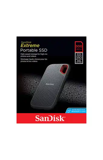 Tiendas EFE Memoria sandisk extreme portable ssd 500g oferta