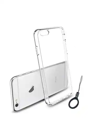 Tiendas EFE Case funda iphone 7 8g transparente + aro sujetador oferta