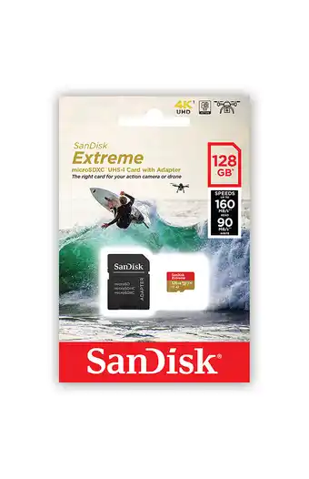 Tiendas EFE Memoria sandisk extreme microsd uhs-i con adapatador oferta
