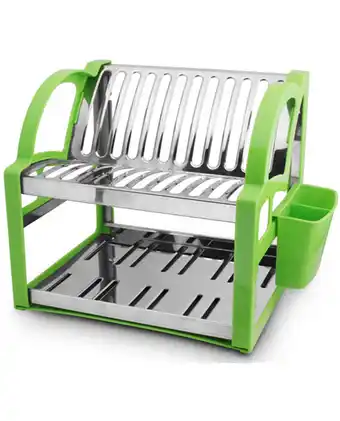 Tiendas EFE Escurridor de platos facusa oval - verde oferta