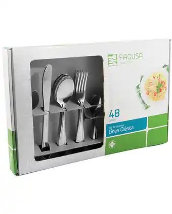 Tiendas EFE Set de cubiertos de mesa facusa x 48 mod.460 oferta