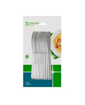 Tiendas EFE Set de cubiertos de mesa facusa x 12 cuchillos mod. 12 oferta