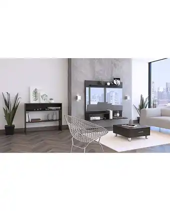 Tiendas EFE Panel tuhome tv 55 + arrimo + mesa de centro - wengue oferta