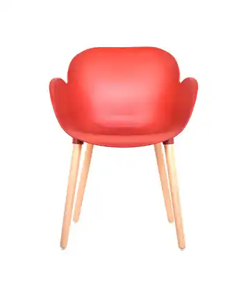 Tiendas EFE Silla fija de diseño opalo roja oferta