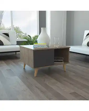 Tiendas EFE Mesa de centro salem tuhome - miel / plomo oferta