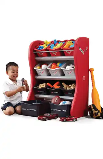 Tiendas EFE Organizador de juguetes corvette rojo oferta