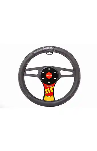Tiendas EFE Cubre volante momo 1 pieza negro - gris masw4g oferta