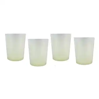 Tottus Juego de 4 piezas de vasos neón oferta