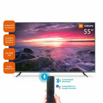 Tottus Televisor led smart tv xiaomi 55"4k hdr oferta