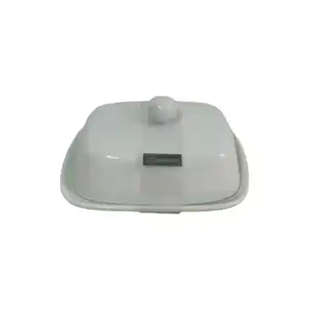 Tottus Mantequillera de porcelana blanca oferta