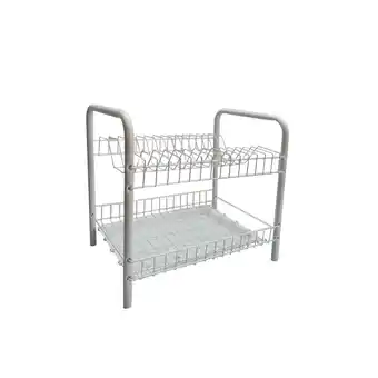 Tottus Escurridor de metal alto 2 niveles recubierto oferta