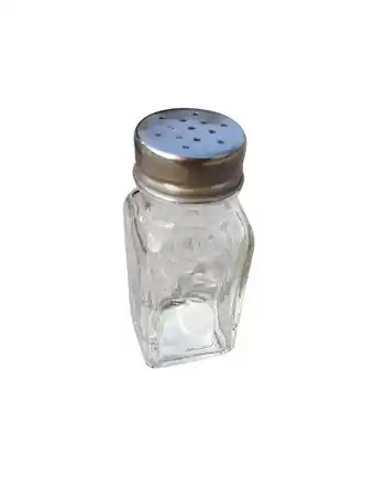 Tottus Salero de vidrio con tapa de metal pu oferta