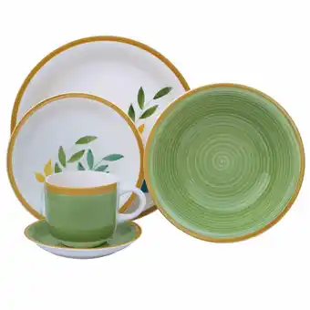 Tottus Juego de vajilla 20pz pintado silvestre oferta