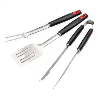 Tottus Set parrilla pinza+trinche+espatula oferta