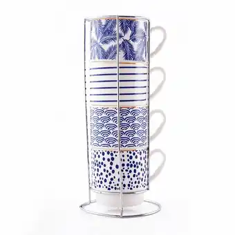 Tottus Set cafe x 4 tazas 280ml oferta