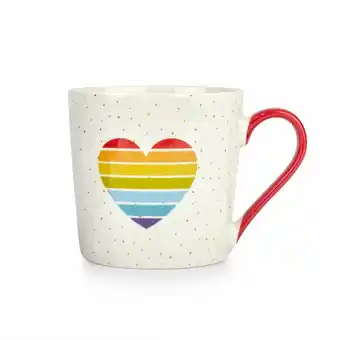 Tottus Mug rainbow heart 400ml oferta