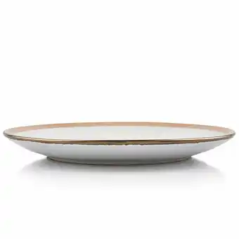 Tottus Plato fondo 26.5cm crema double rim oferta