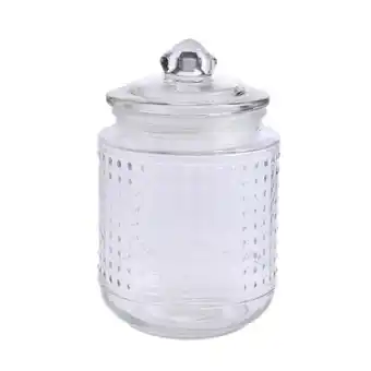 Tottus Canister vidrio repujado mediano oferta