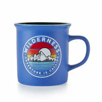Tottus Mug camper azul 500ml oferta