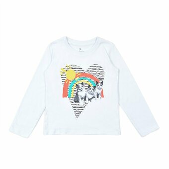 Tottus Polo estampado algodón niña oferta