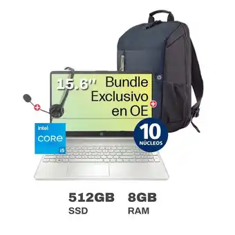 Tiendas EFE Laptop hp 15-dy5000la 15.6 intel core i5 512gb ssd 8gb plata oferta