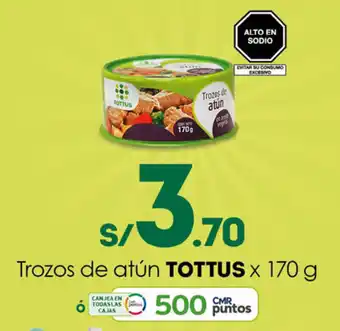 Tottus Trozos de atún 170g