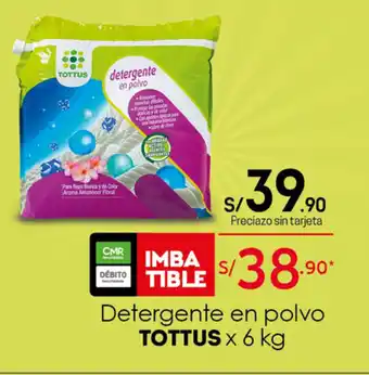 Tottus Tottus Detergente en Polvo 6kg oferta