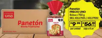 Hiperbodega Precio Uno Panetón Bolsa x 750g caja x 6un oferta