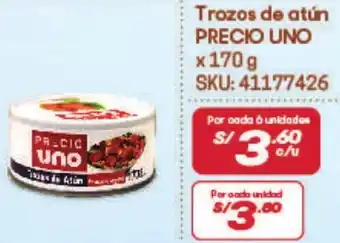 Hiperbodega Precio Uno Trozos de atún x 170g oferta