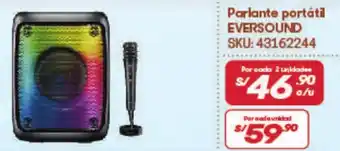 Hiperbodega Precio Uno EVERSOUND Parlante portátil oferta