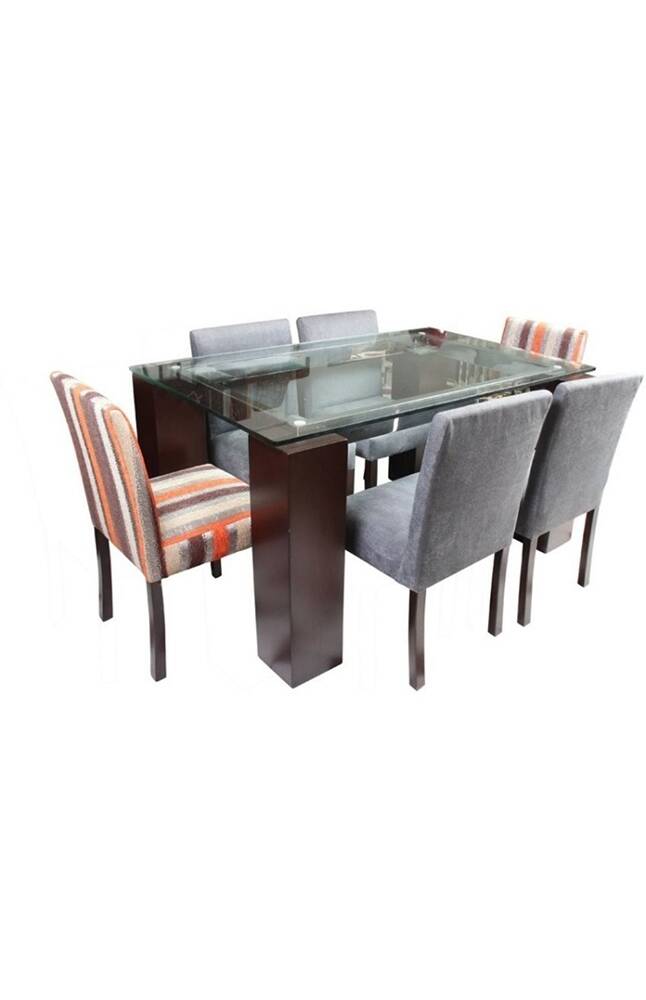 Tiendas EFE Comedor decohome garzas + 6 sillas oferta